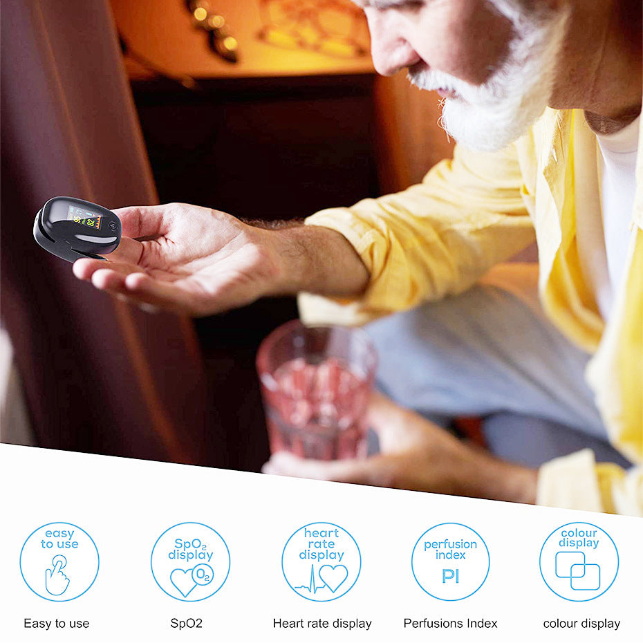 Fingertip Pulse Oximeter for blood oxygen monitoring