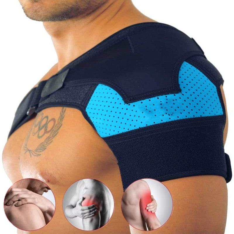 Adjustable Sports Shoulder Brace with Ice Pack