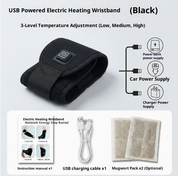 Heated Wrist Brace for tendon support