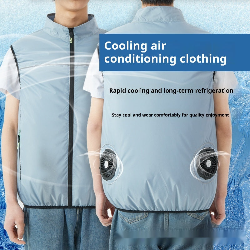 Wearable Cooling Fan Vest for summer outdoor comfort
