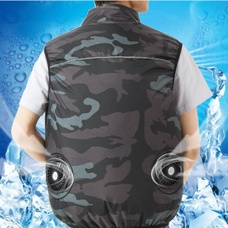Wearable Cooling Fan Vest for summer outdoor comfort