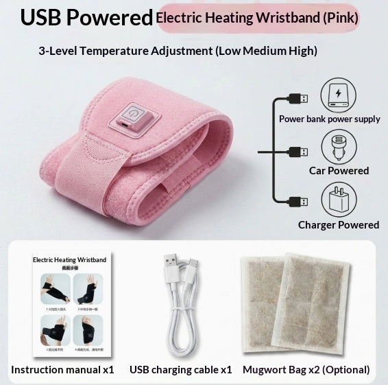 Heated Wrist Brace for tendon support