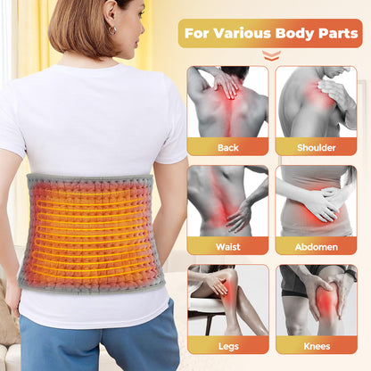 Heated Back Support Belt worn around the lower back