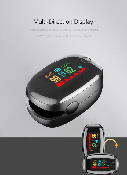 Fingertip Pulse Oximeter for blood oxygen monitoring