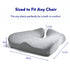 Memory Foam Ergonomic Seat Cushion for office chairs