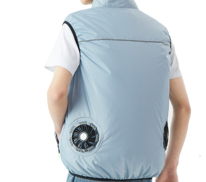 Wearable Cooling Fan Vest for summer outdoor comfort