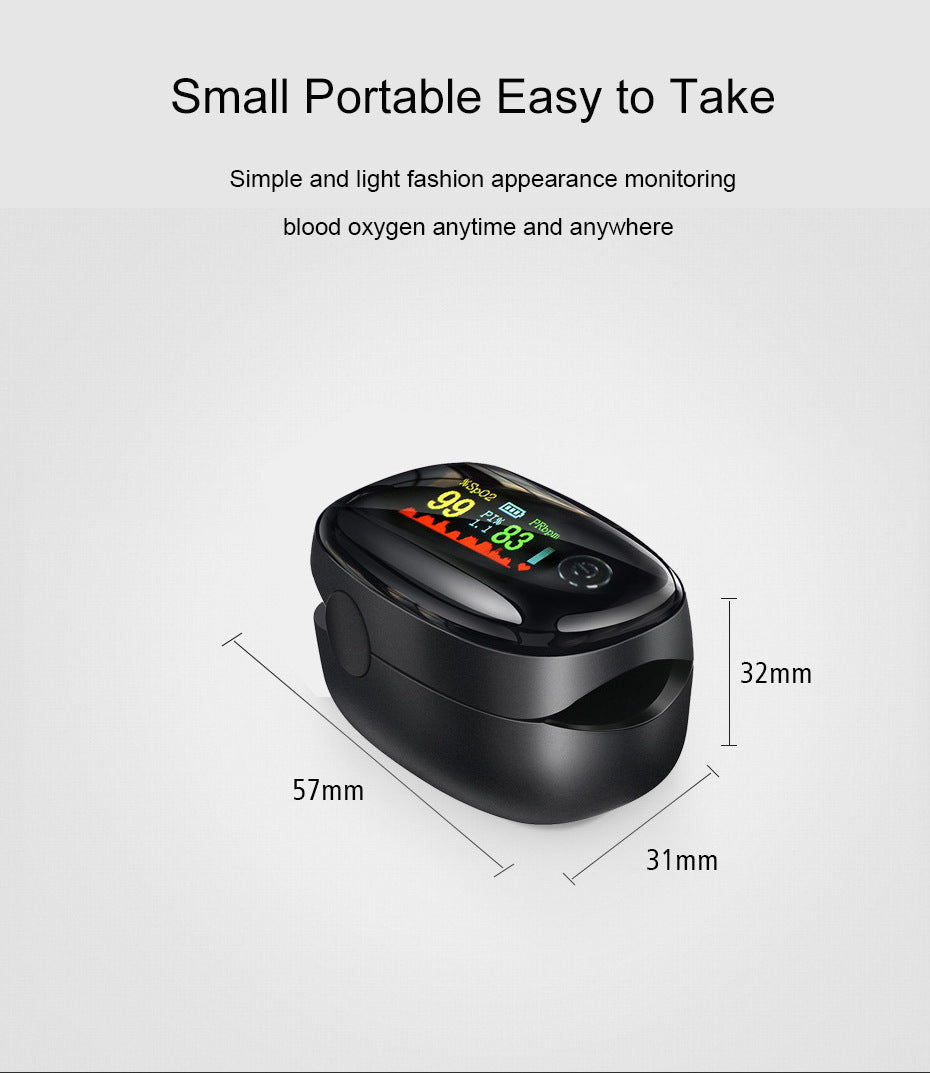 Fingertip Pulse Oximeter for blood oxygen monitoring